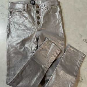Gap Girls High Rise Coated Jeggings